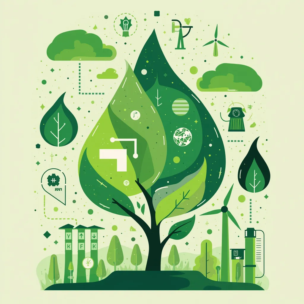 Concepto de energías de transición y sostenibilidad