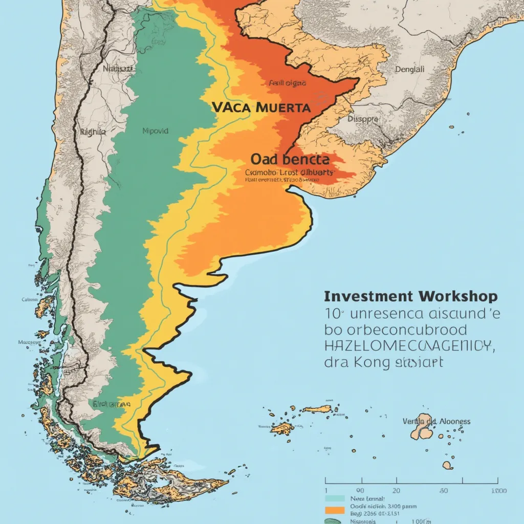 Mapa de cuencas hidrocarburíferas de Argentina