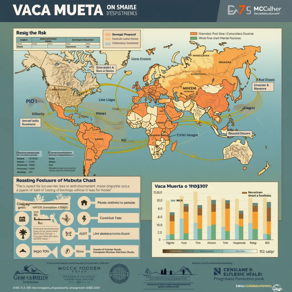 Gráfico de análisis de riesgos para Vaca Muerta